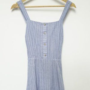 Blue striped tea dress!